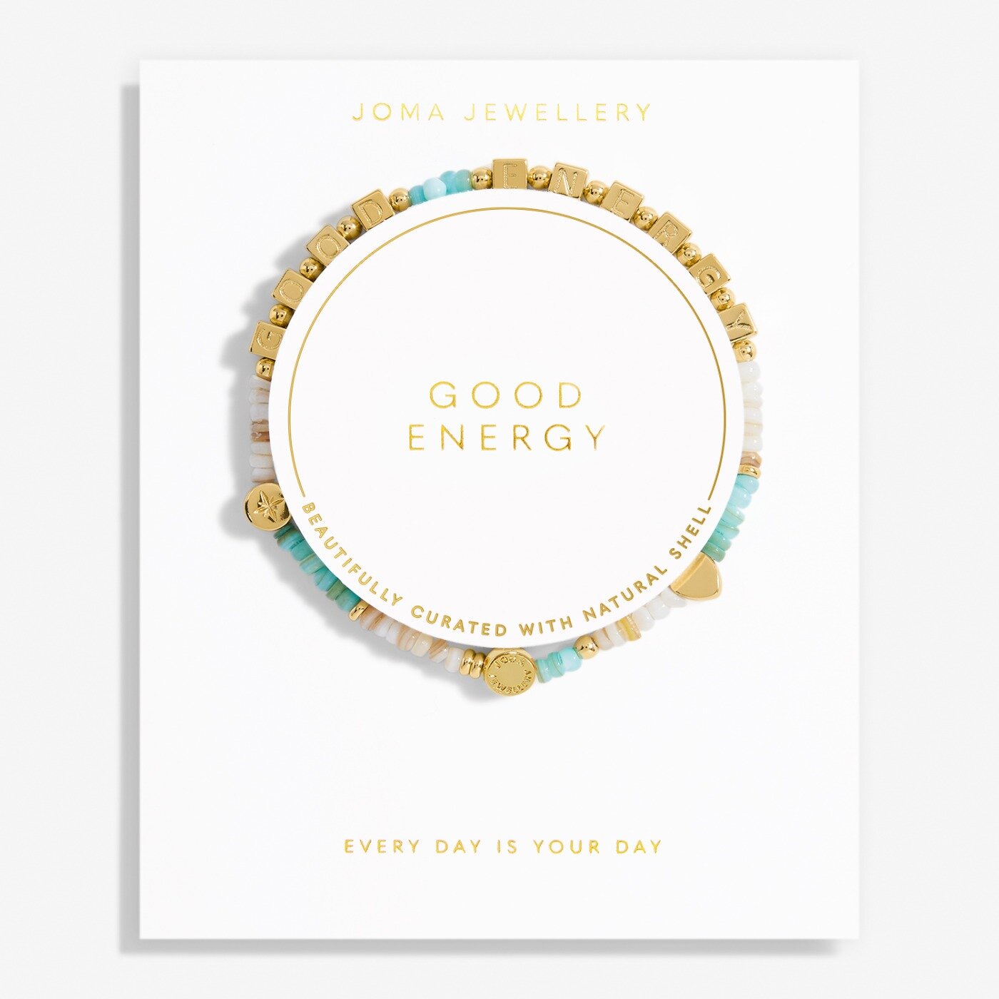 Joma Jewellery Happy Little Moments Good Energy Gold Plated Bracelet
