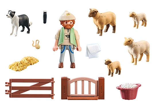 Playmobil Country Young Shepherd with Flock of Sheep