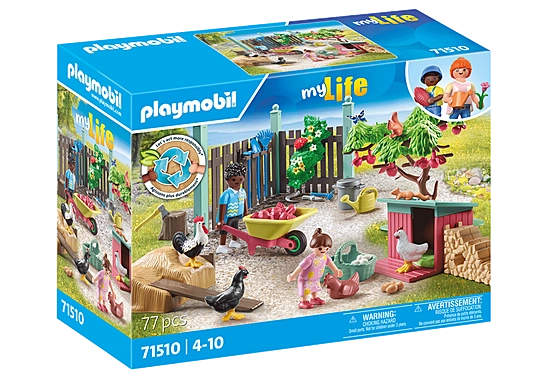 Playmobil My Life Little Chicken Farm in the Tiny House Garden Sam Turner Sons
