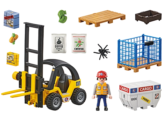 Playmobil My Life Forklift Truck with Cargo