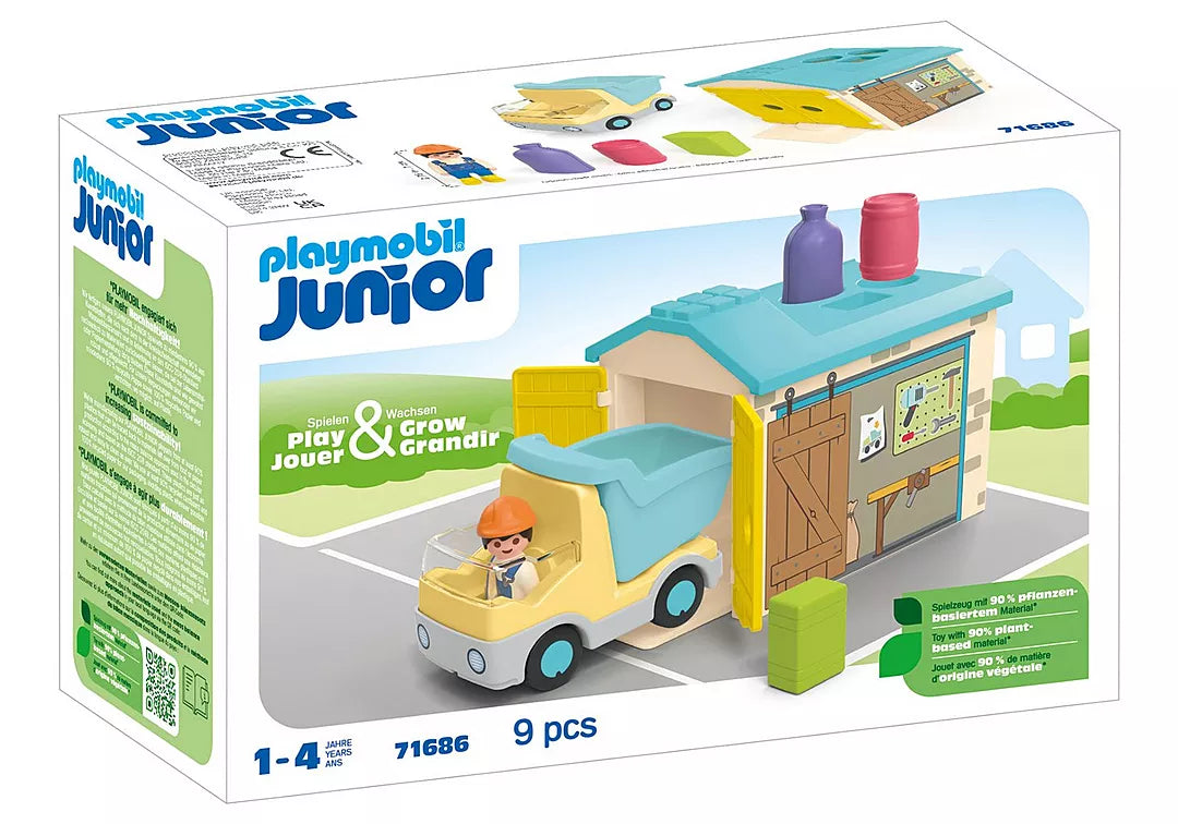 Playmobil Junior Truck with Sorting Garage Sam Turner Sons