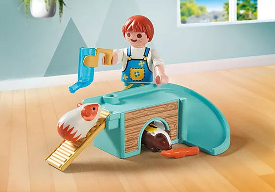 71746 Playmobil My Life Boy With Guinea Pig