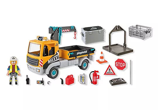 Playmobil Action Heroes Construction Truck with Crane