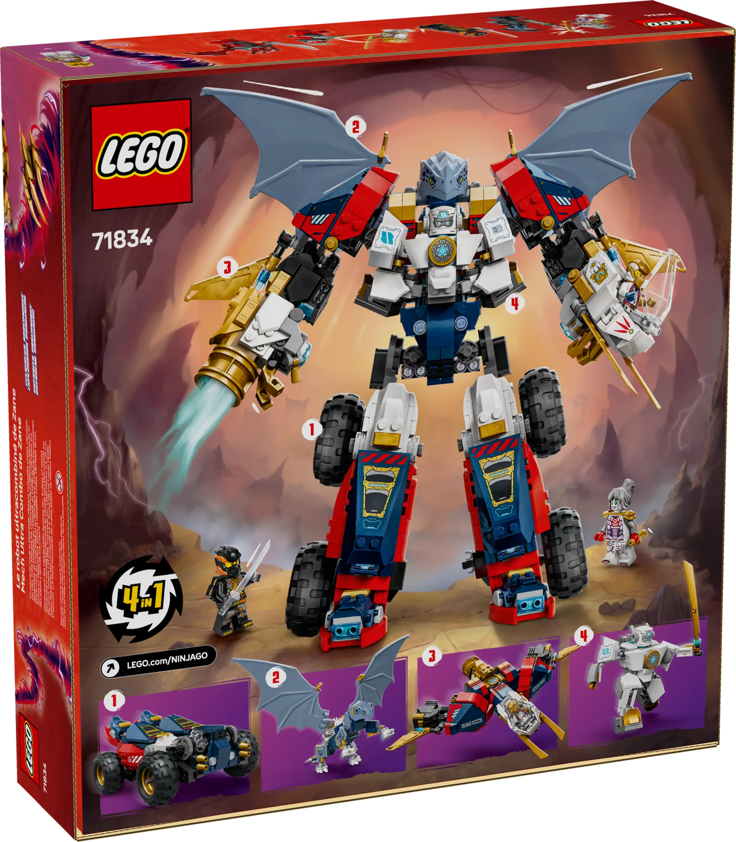 Lego Ninjago Zane's Ultra Combiner Mech 71834