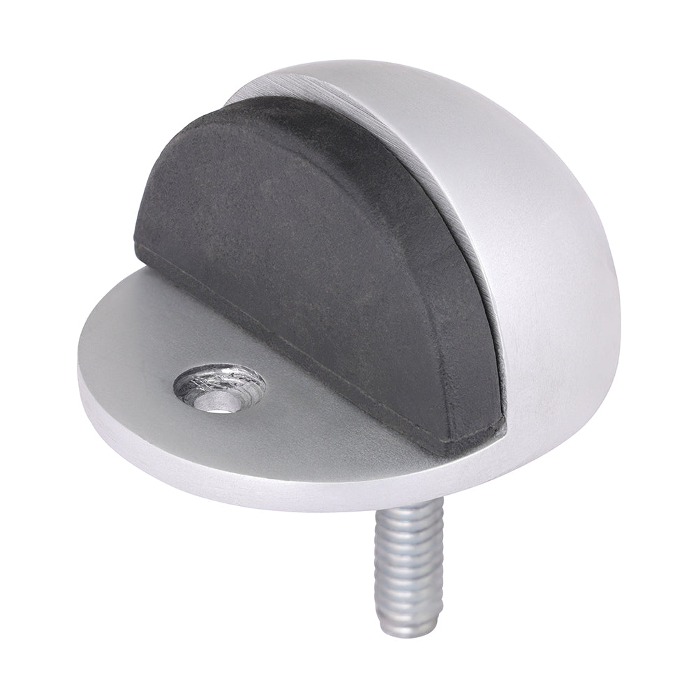 Timco Oval Door Stop - Satin Anodised Aluminium