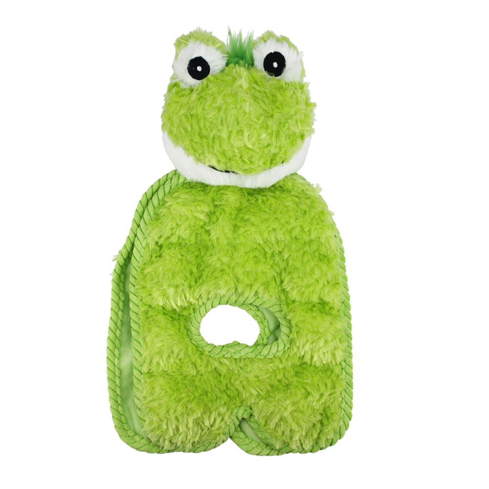 Happy Pet Tug O War Frog Squeaker Dog Toy