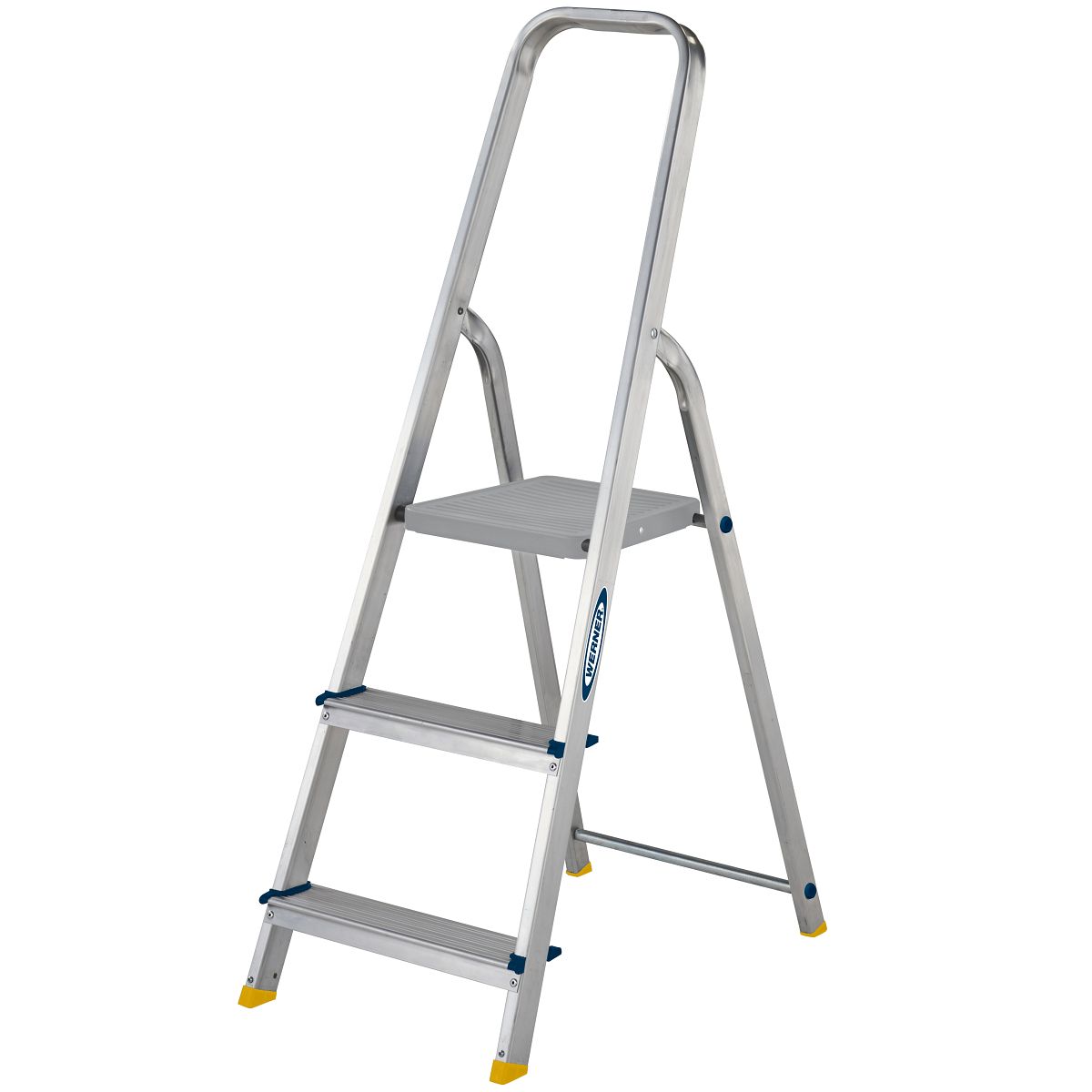 Werner Stepladder 3 Tread High Handrail