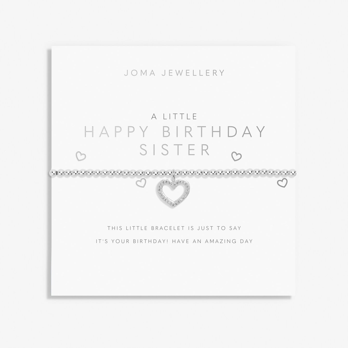 Joma Jewellery A Little Happy Birthday Sister Bracelet