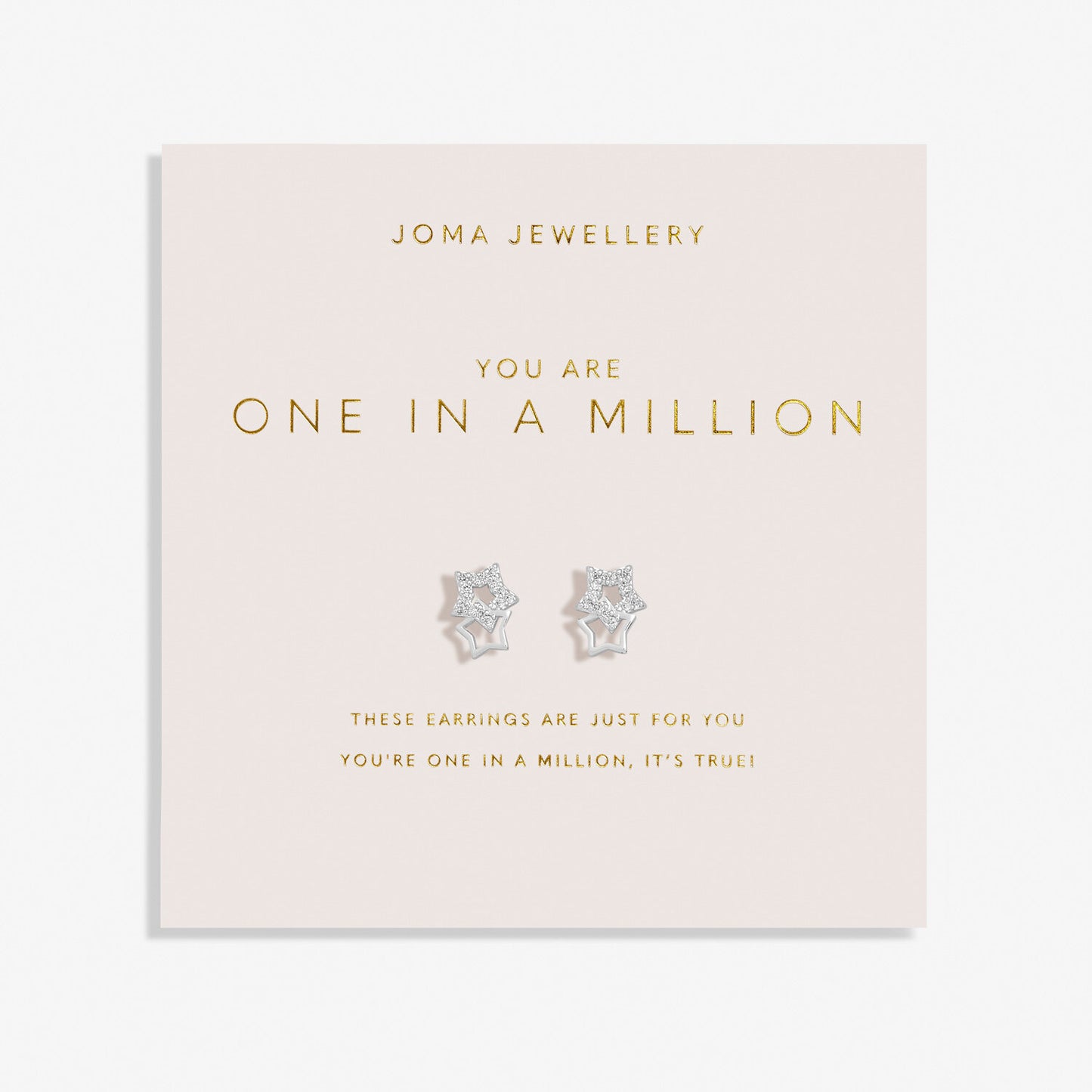 Joma Jewellery Forever Yours You Are One In A Million Earrings