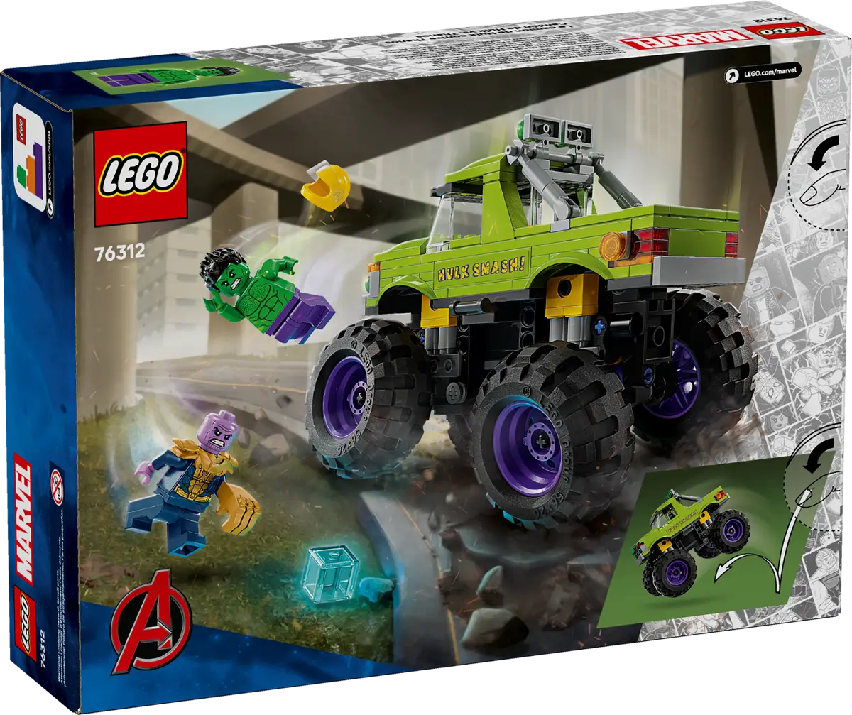 Lego MARVEL The Hulk Truck vs. Thanos 76312