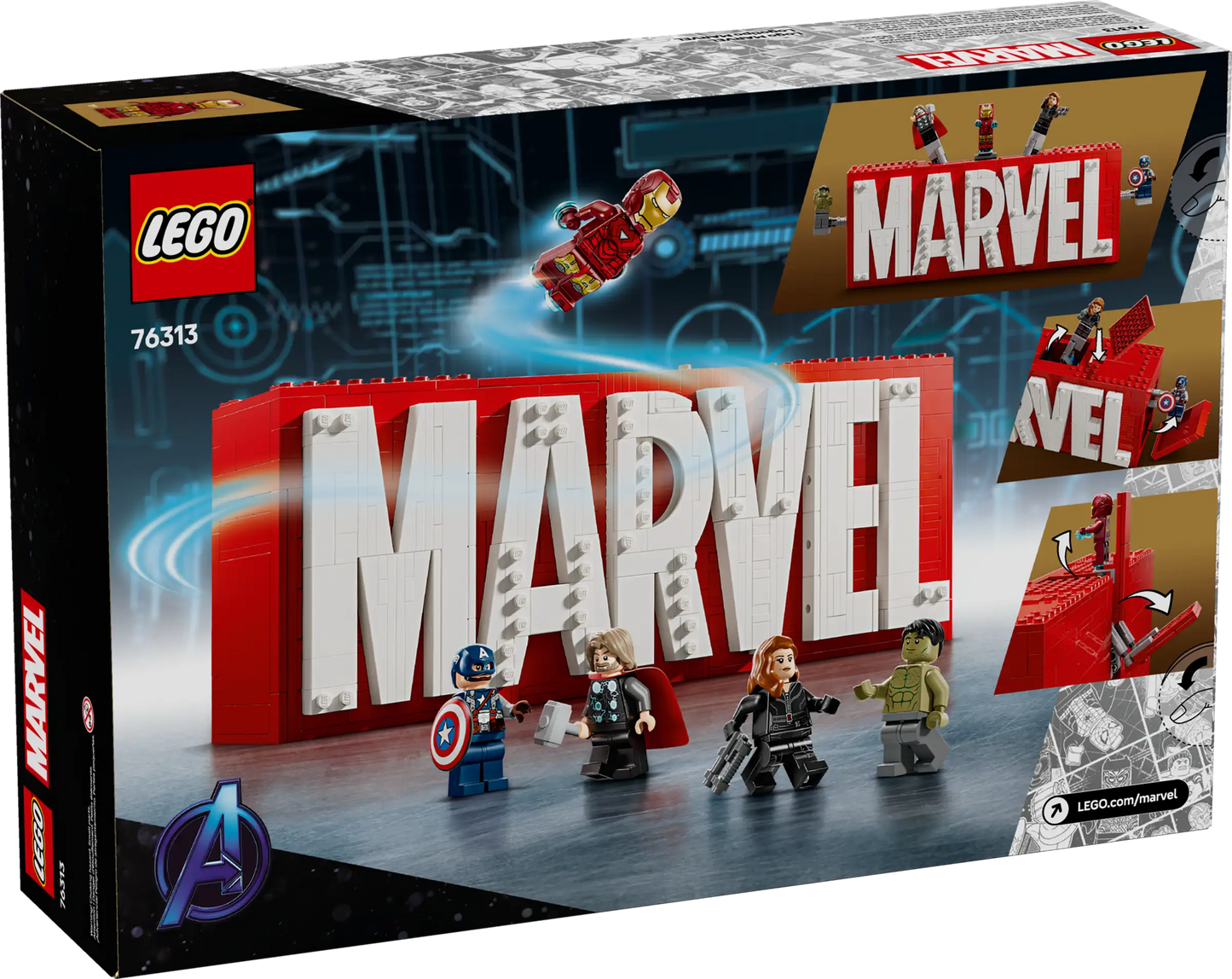Lego MARVEL Logo & Minifigures 76313