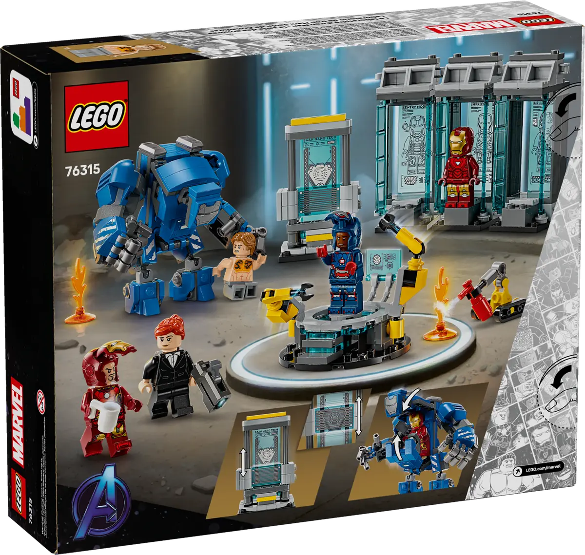 Lego MARVEL Iron Man's Laboratory: Hall of Armor 76315