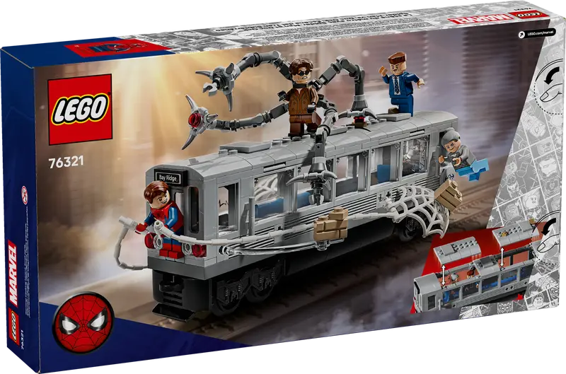 Lego Spider-Man vs. Doc Ock Subway Train Scene SH Marvel