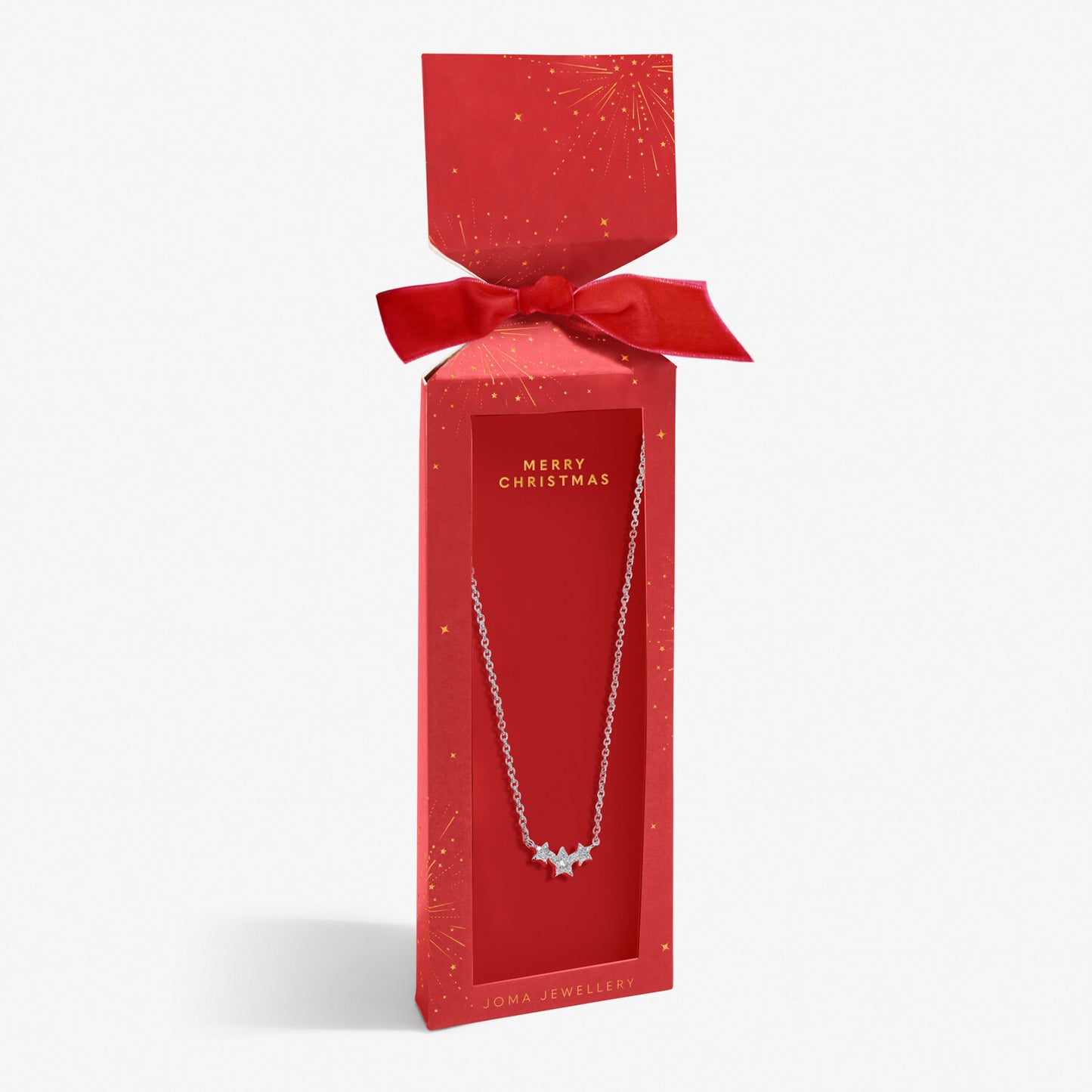 Joma Jewellery Cracker Merry Christmas Necklace