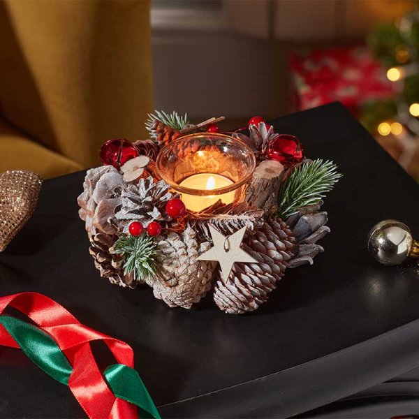 FrostStar Solo Candle Holder - 15cm