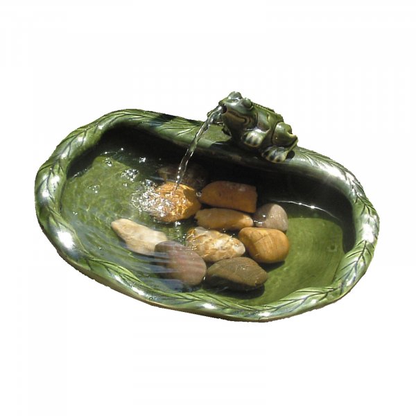 Smart Solar Frog Bowl Fountain
