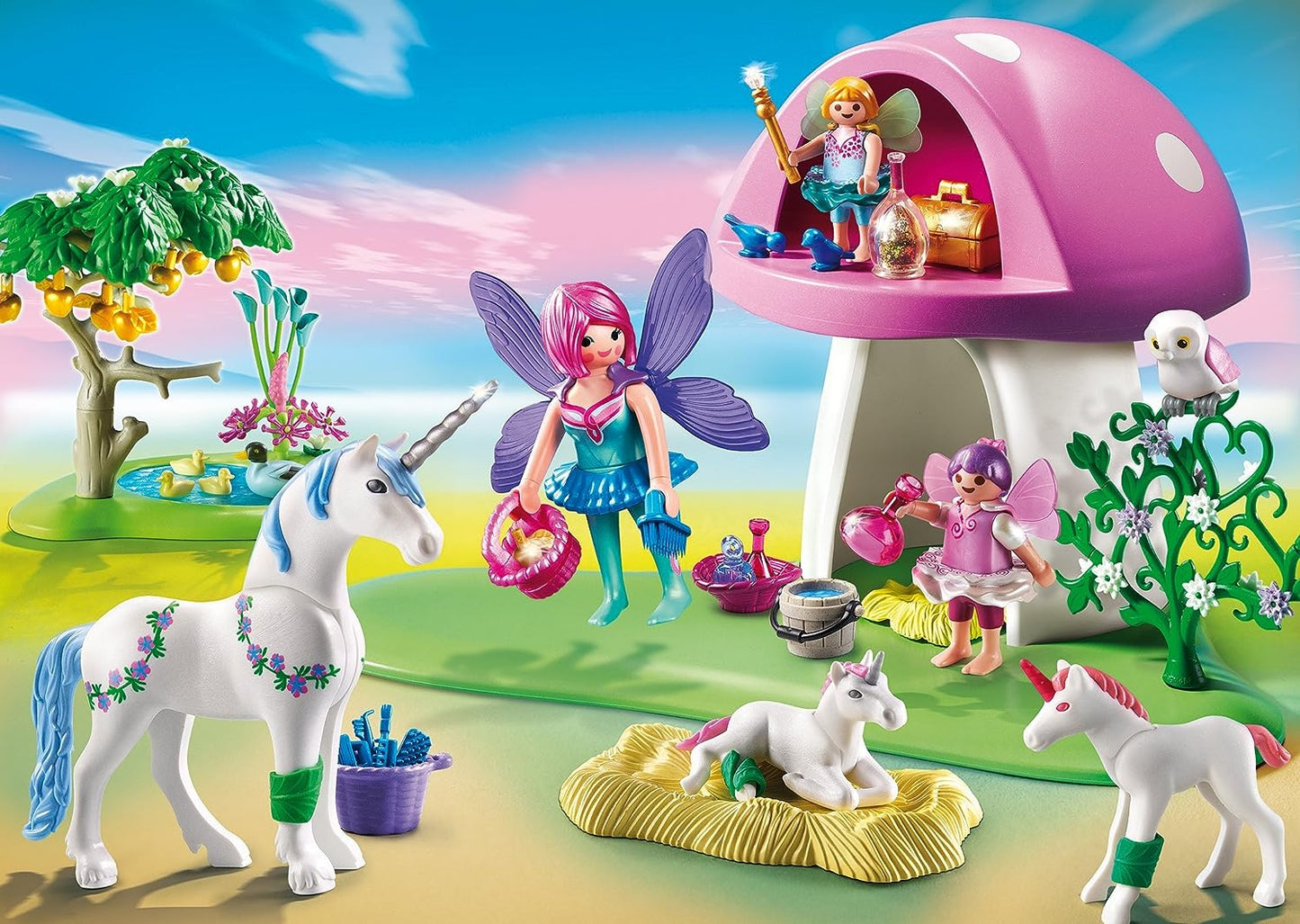 Playmobil Fairies with Toadstool House