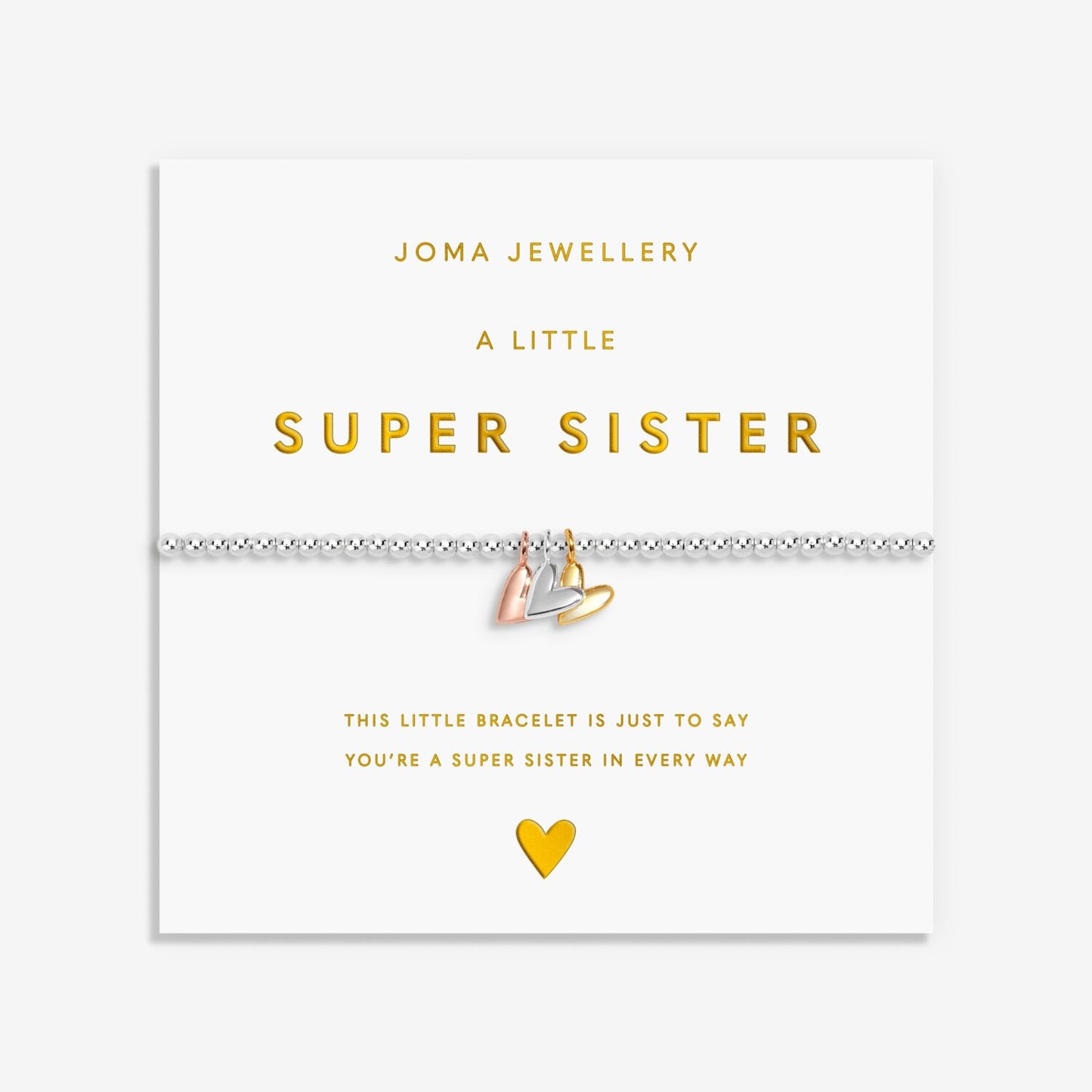 Joma Jewellery A Little Charmed Moments Super Sister Silver Plated Bracelet