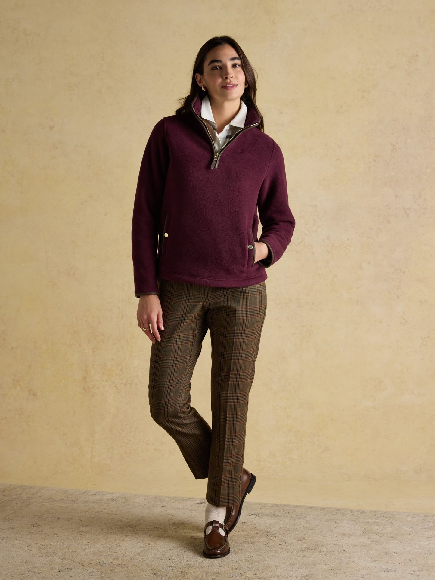 Joules Womens Heritage Quarter Zip Fleece