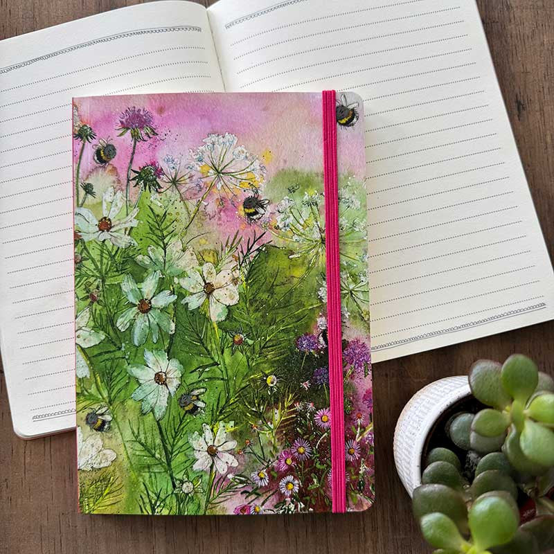 Alex Clark Bees In Summer Large Chunky Notebook