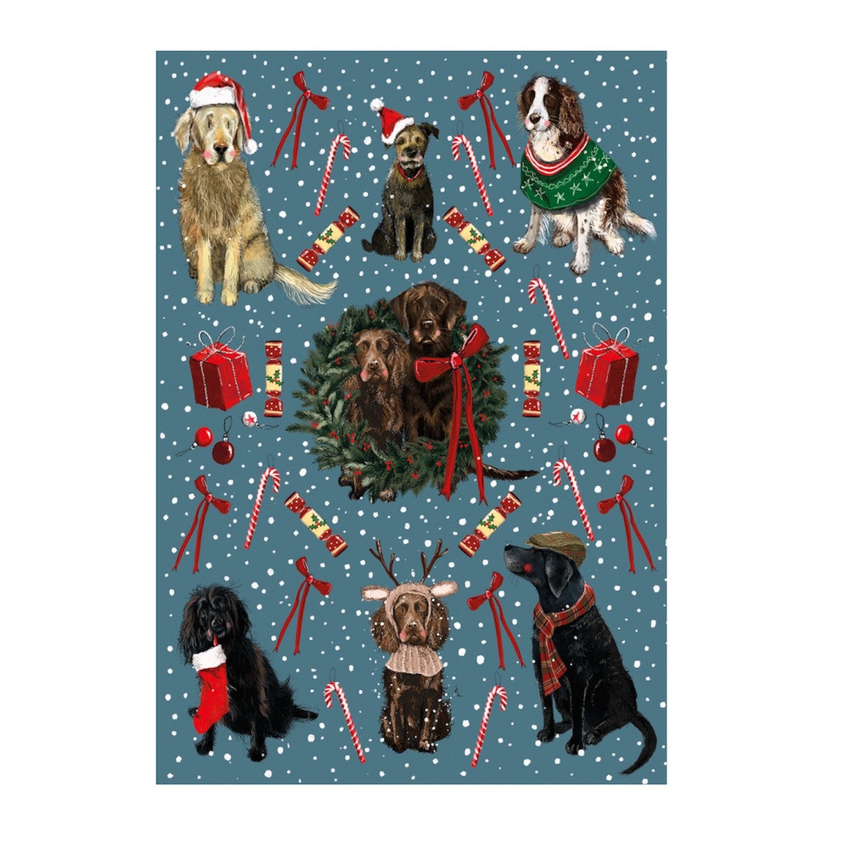 Alex Clark Christmas Dogs Roll Wrap