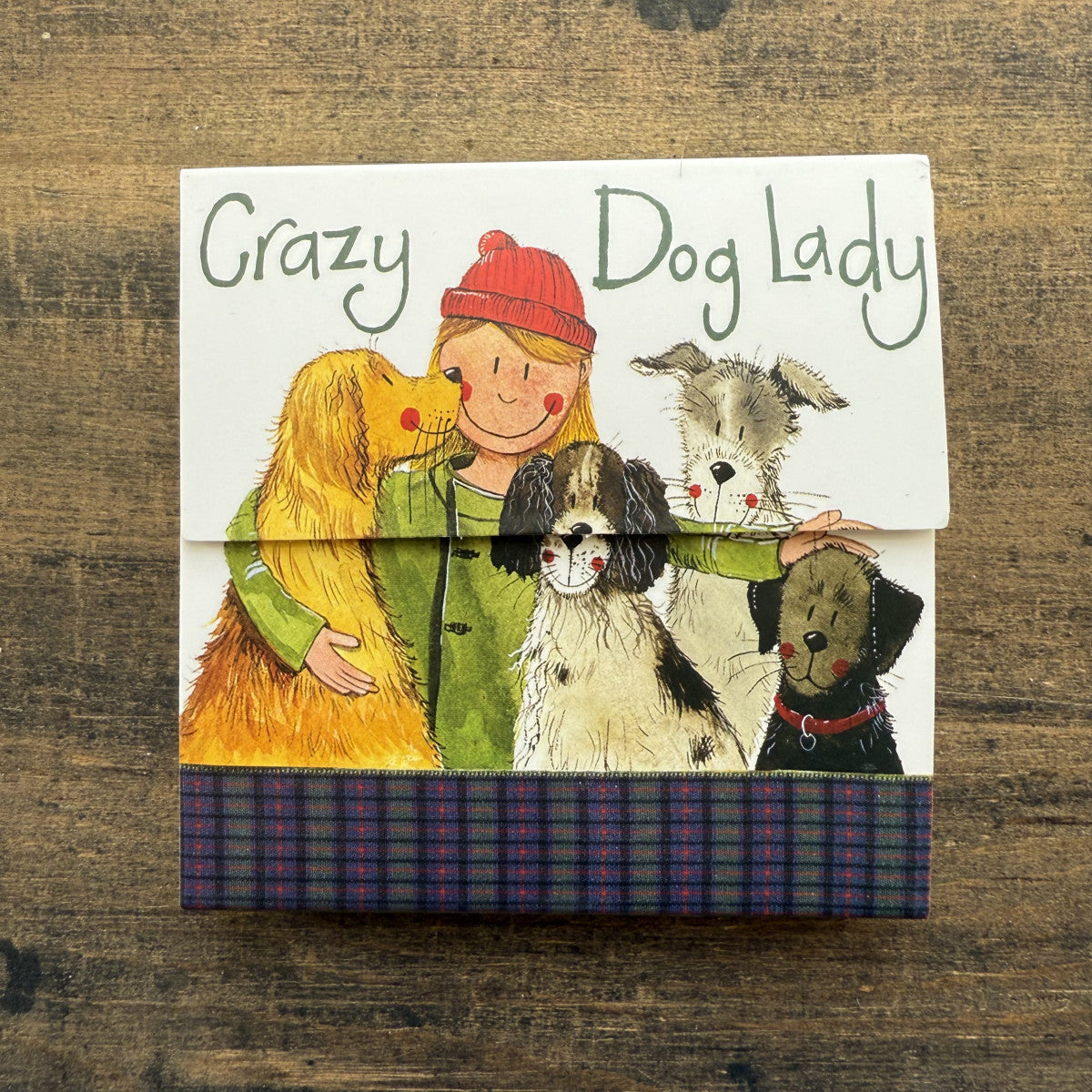 Alex Clark Crazy Dog Lady Mini Magnetic Notepad