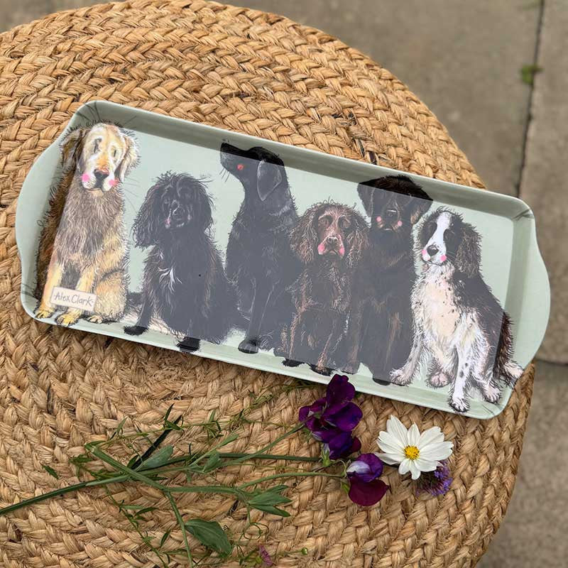 Alex Clark Dogs Medium Melamine Tray