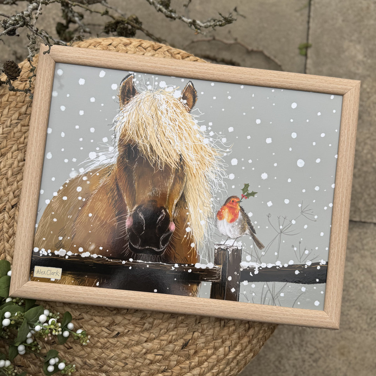 Alex Clark Horse & Robin Lap Tray