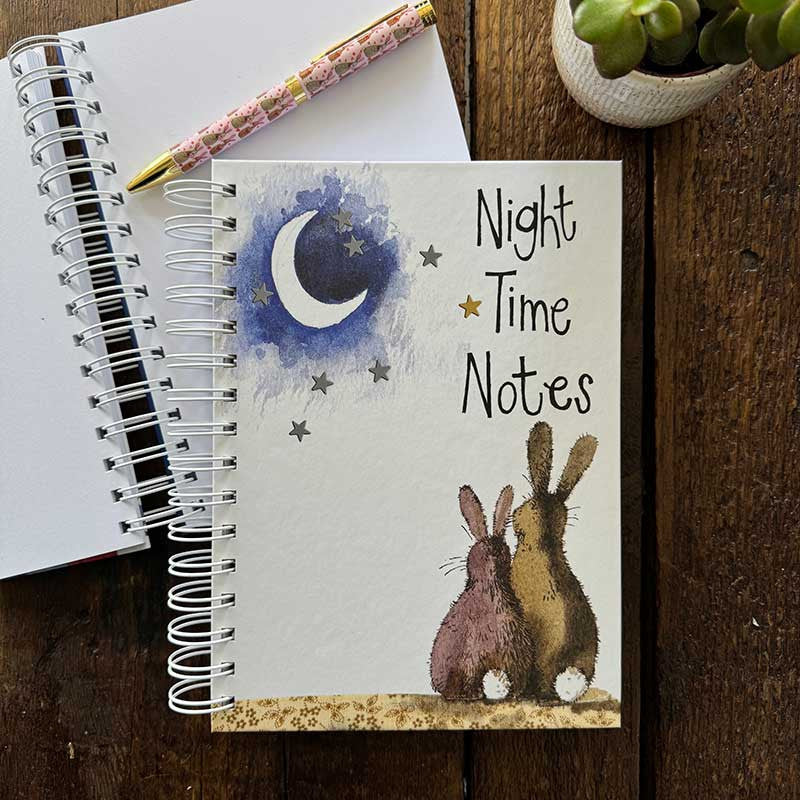 Alex Clark Moon and Back Spiral Journal