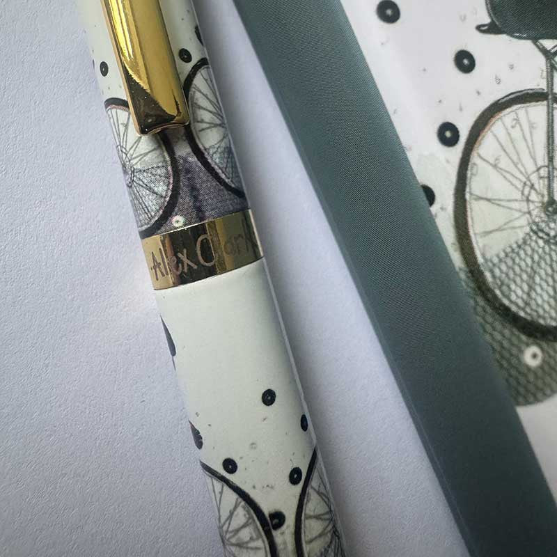 Alex Clark Old Cyclist Ballpoint Pen