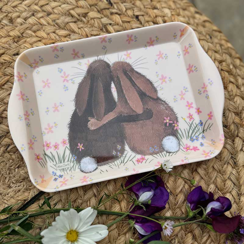 Alex Clark Rabbit Meadow Small Melamine Tray