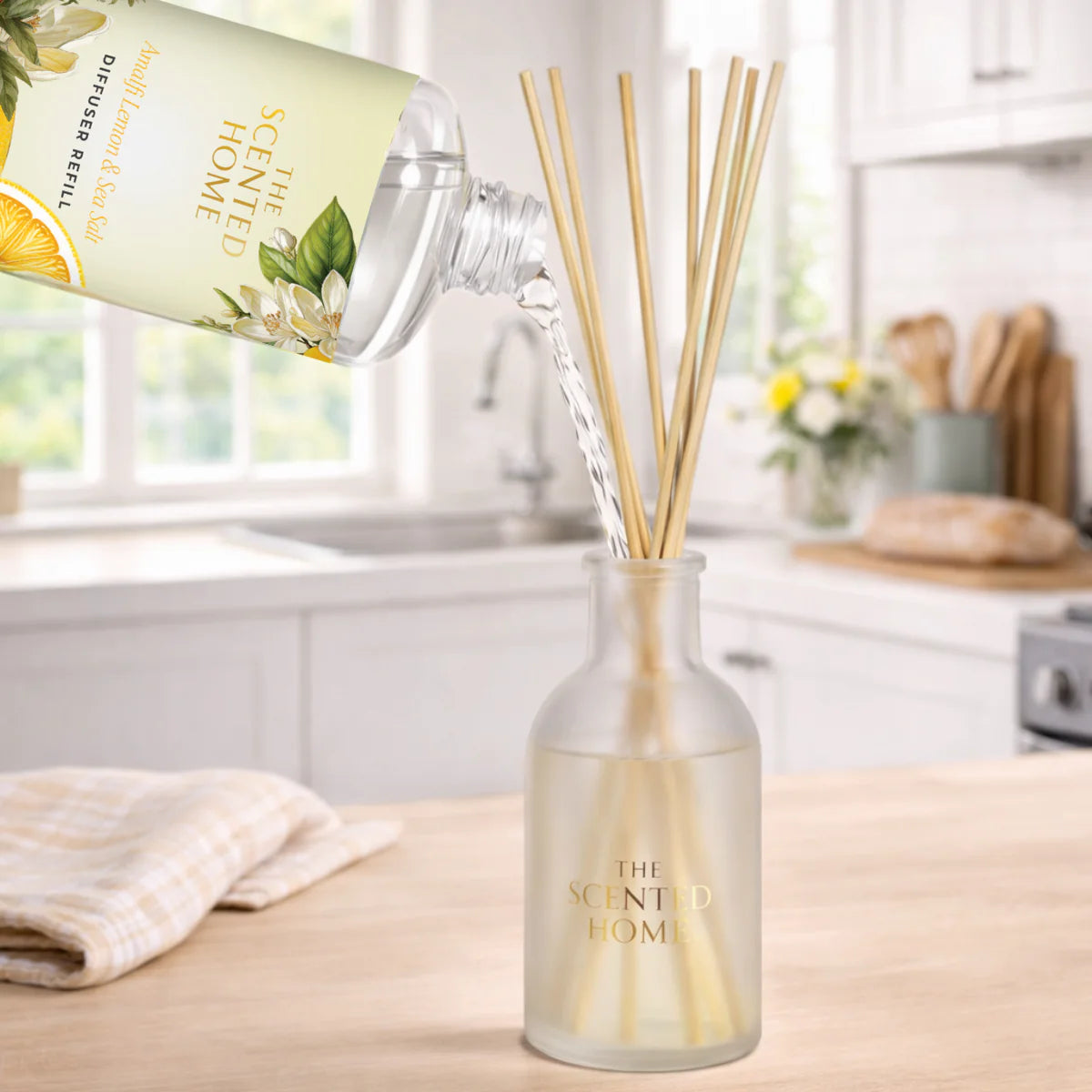 Ashleigh & Burwood Amalfi Lemon & Sea Salt Reed Diffuser Refill