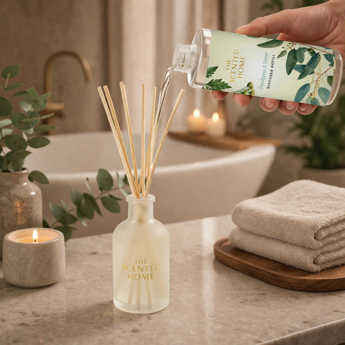 Ashleigh & Burwood Eucalyptus & Vetiver Reed Diffuser Refill