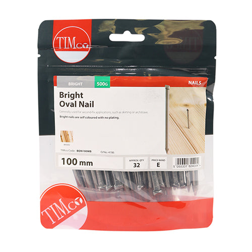 TIMco Bright Oval Nails 100mm