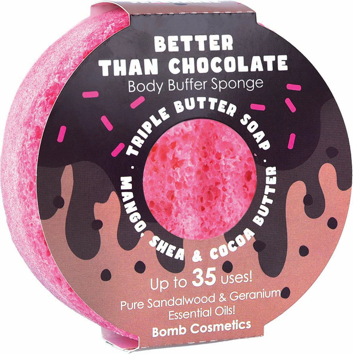 Bomb Cosmetics Better Than Chocolate Body Buffer Sponge