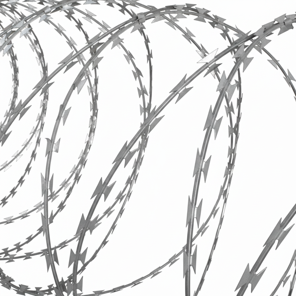 Coiled Concertina Razor Wire 450mm - 10m Roll
