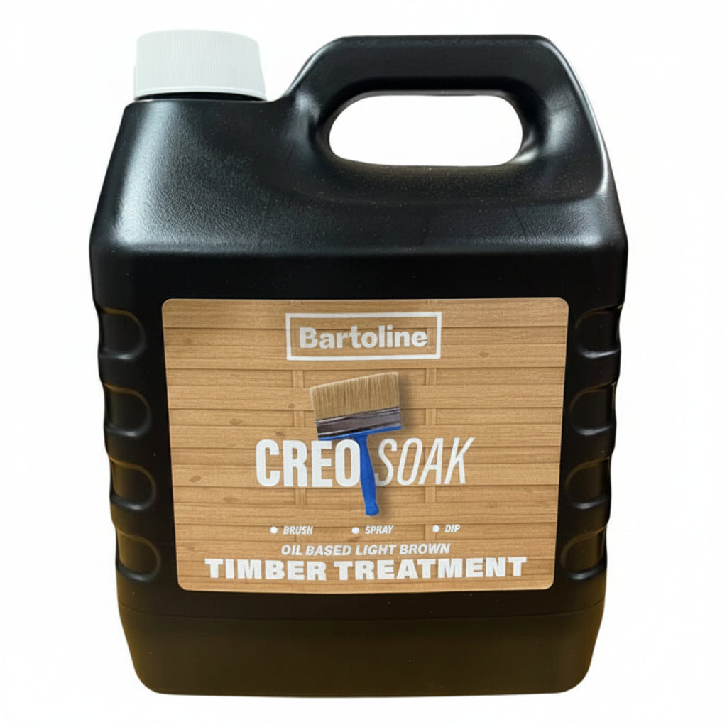 Bartoline Creosoak Creocote Light Brown 4L