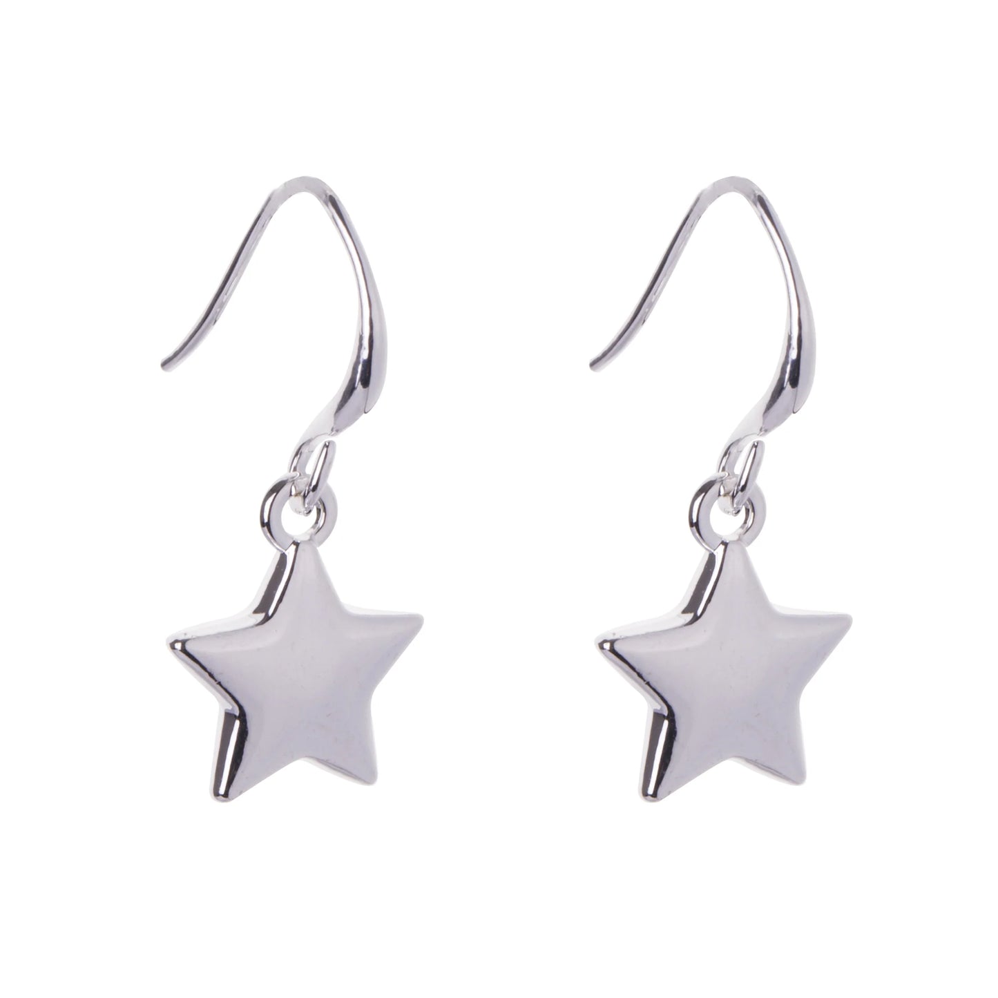 D&X Emily Silver-plated Star Hook Earrings