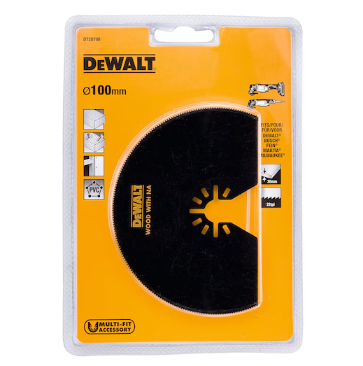 Dewalt Bi-Metal Semi-Circular Oscillation Saw Blade 100mm