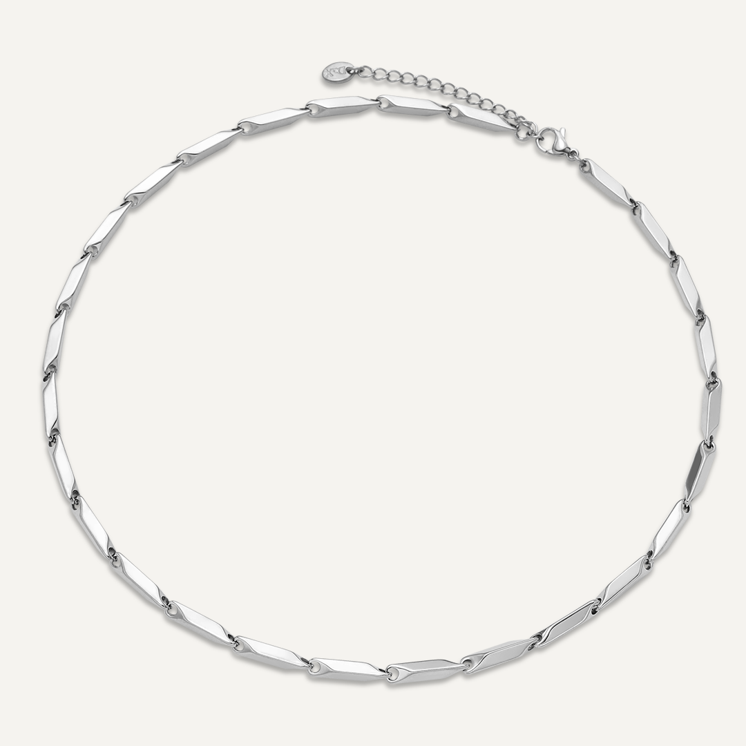 D&X Twisted Oval Link Chain Necklace