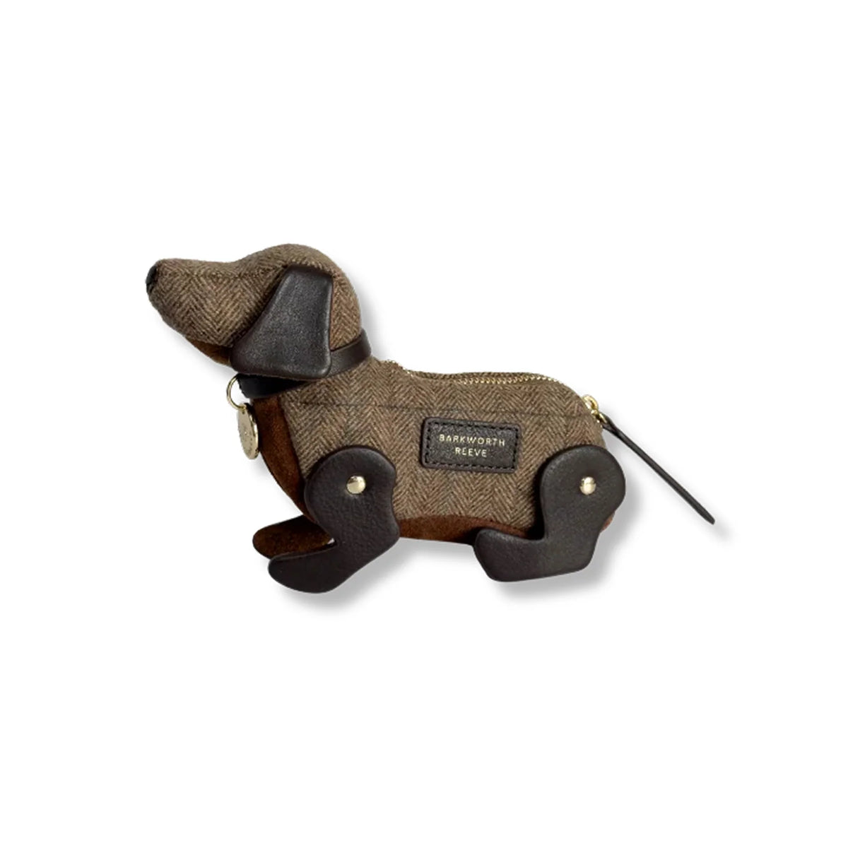 tan puppy sausage dog purse
