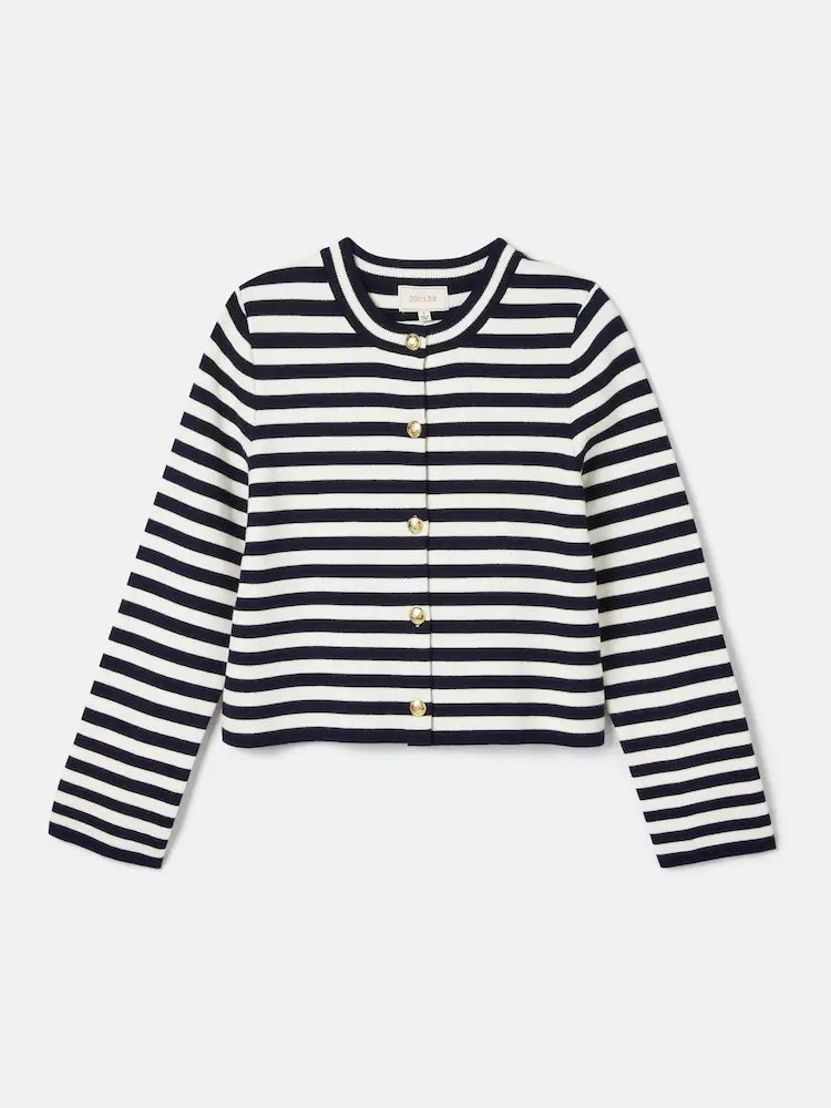 Joules Catherine Cotton Striped Cardigan