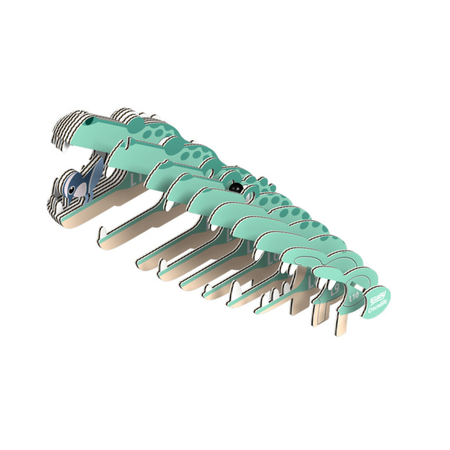 EUGY Crocodile 3D Card Model Kit