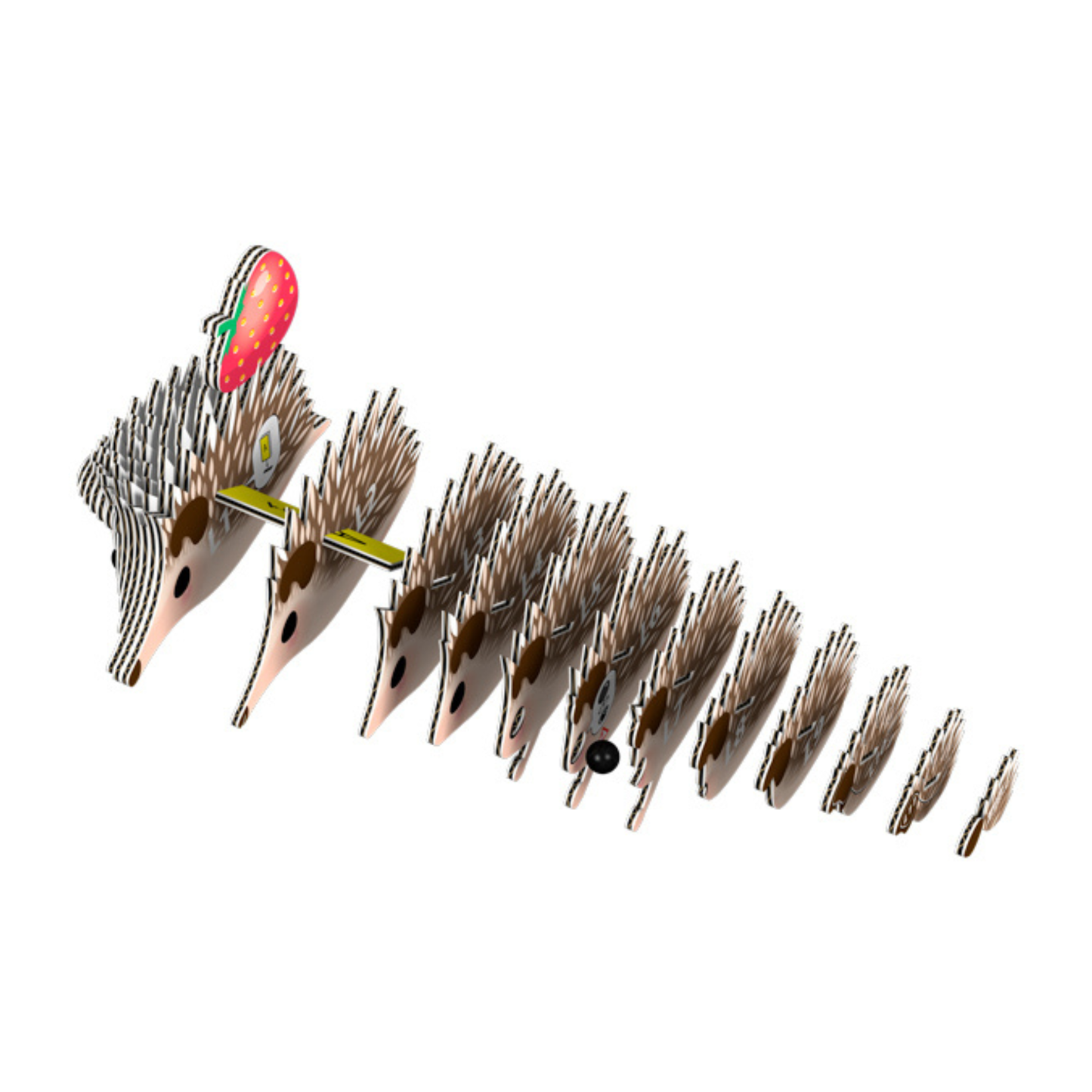 EUGY Hedgehog 3D Card Model Kit