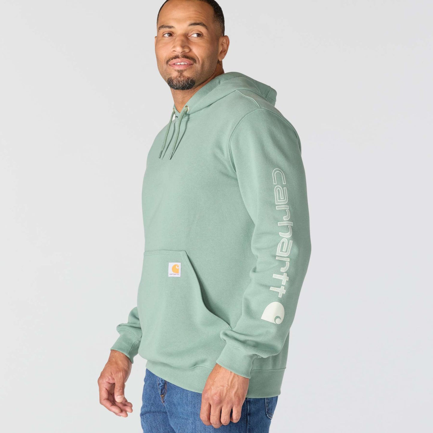 Carhartt Midweight Sleeve Logo Hooded Sweatshirt