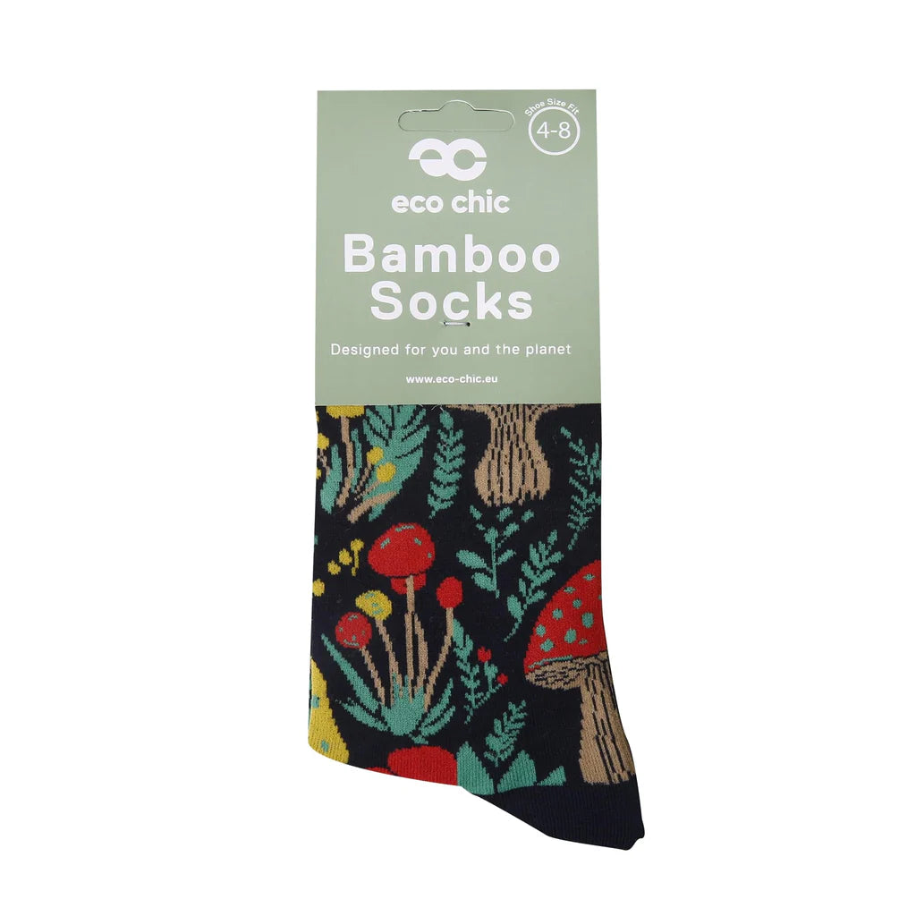 Eco Chic Eco-Friendly Toadstool Bamboo Socks