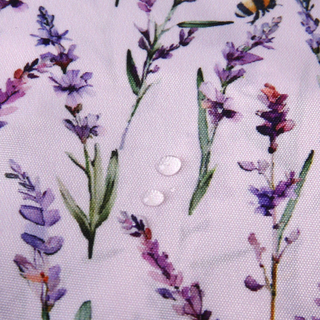 Eco Chic Lightweight Foldable Reusable Lavender with Dragonfly Shopping Bag
