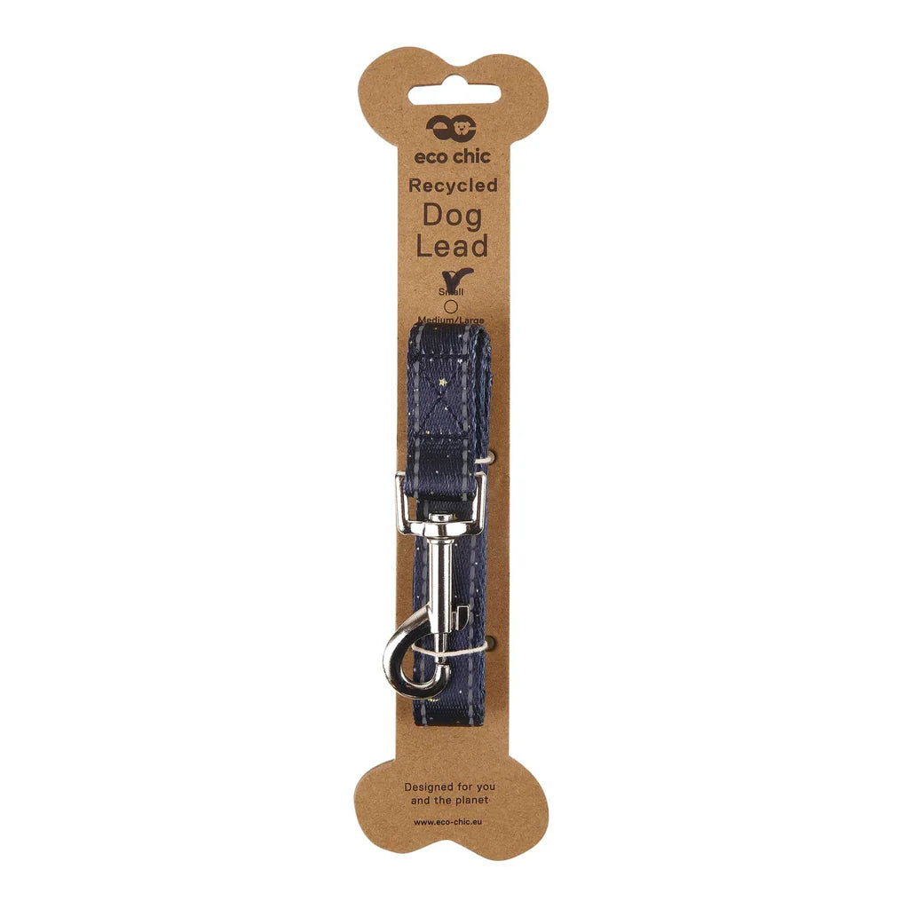 Eco Chic Navy Stars & Moons Dog Lead