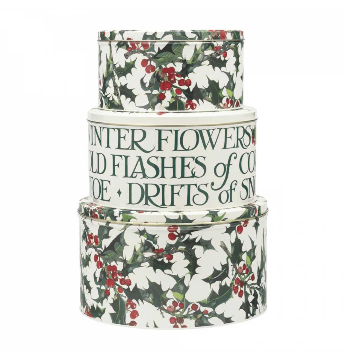 Emma Bridgewater Holly Cake Tins Set of 3