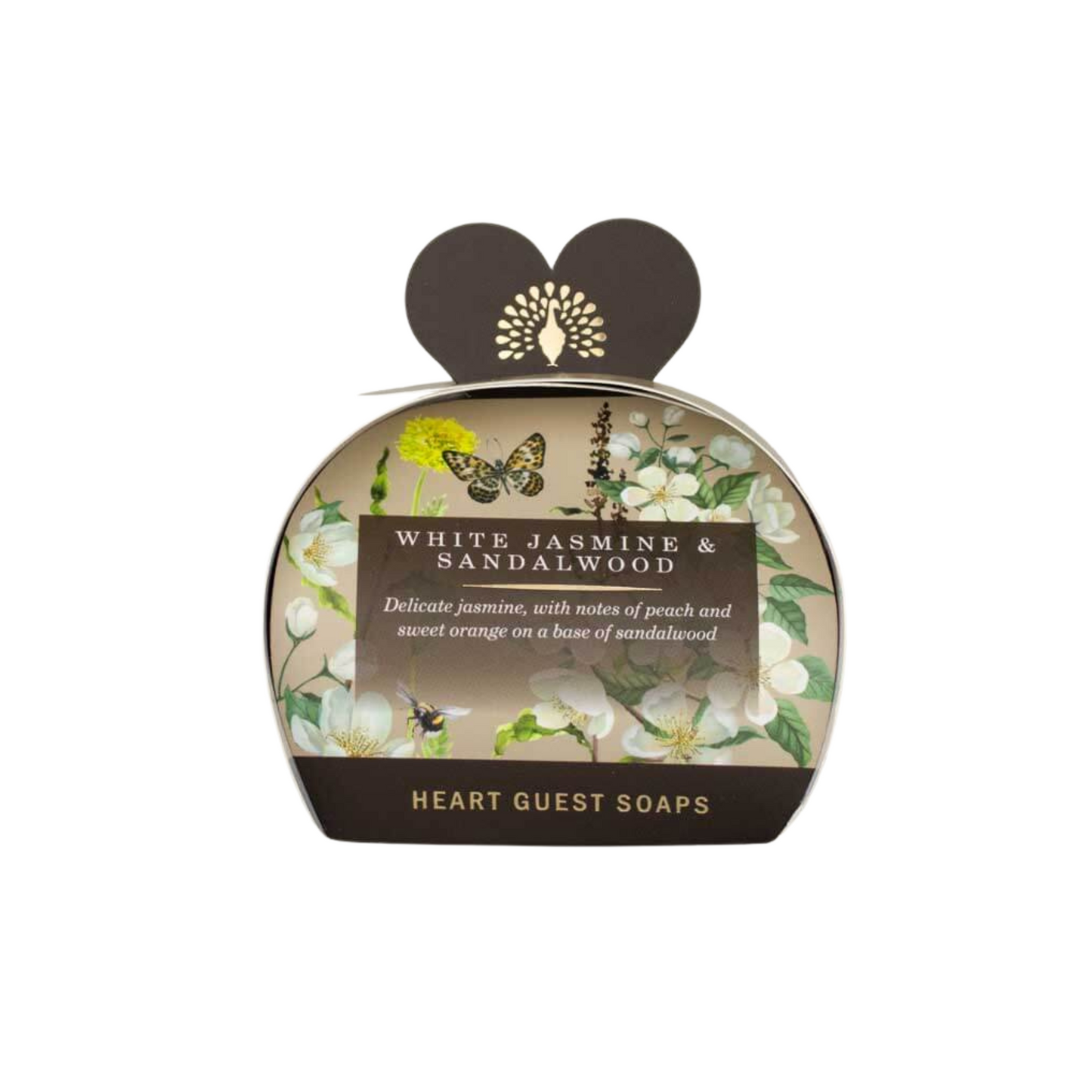 English Soap Company Jasmine & Sandal Heart Guest Soaps
